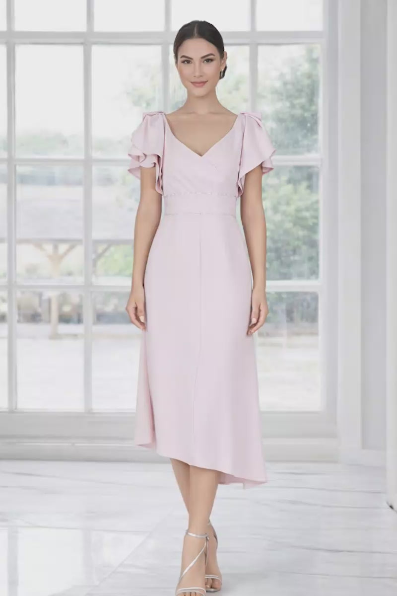 Lizabella 2344 Pink Blush A Line mother of the bride dress