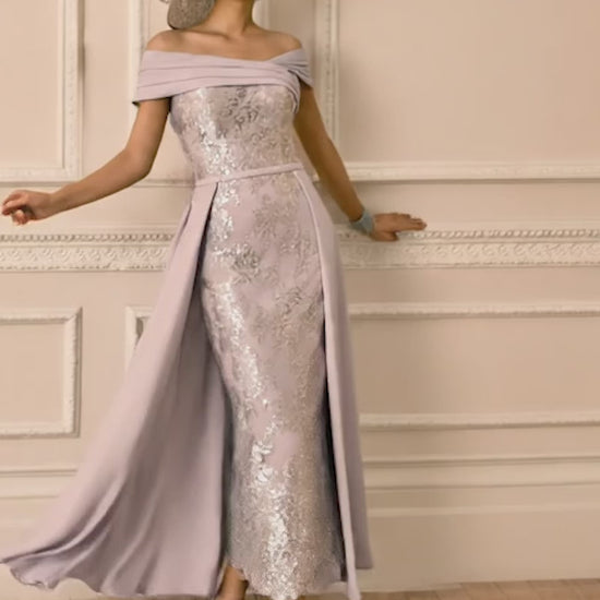 Veni Infantino 992842 Blush Dress With Detachable Overskirt